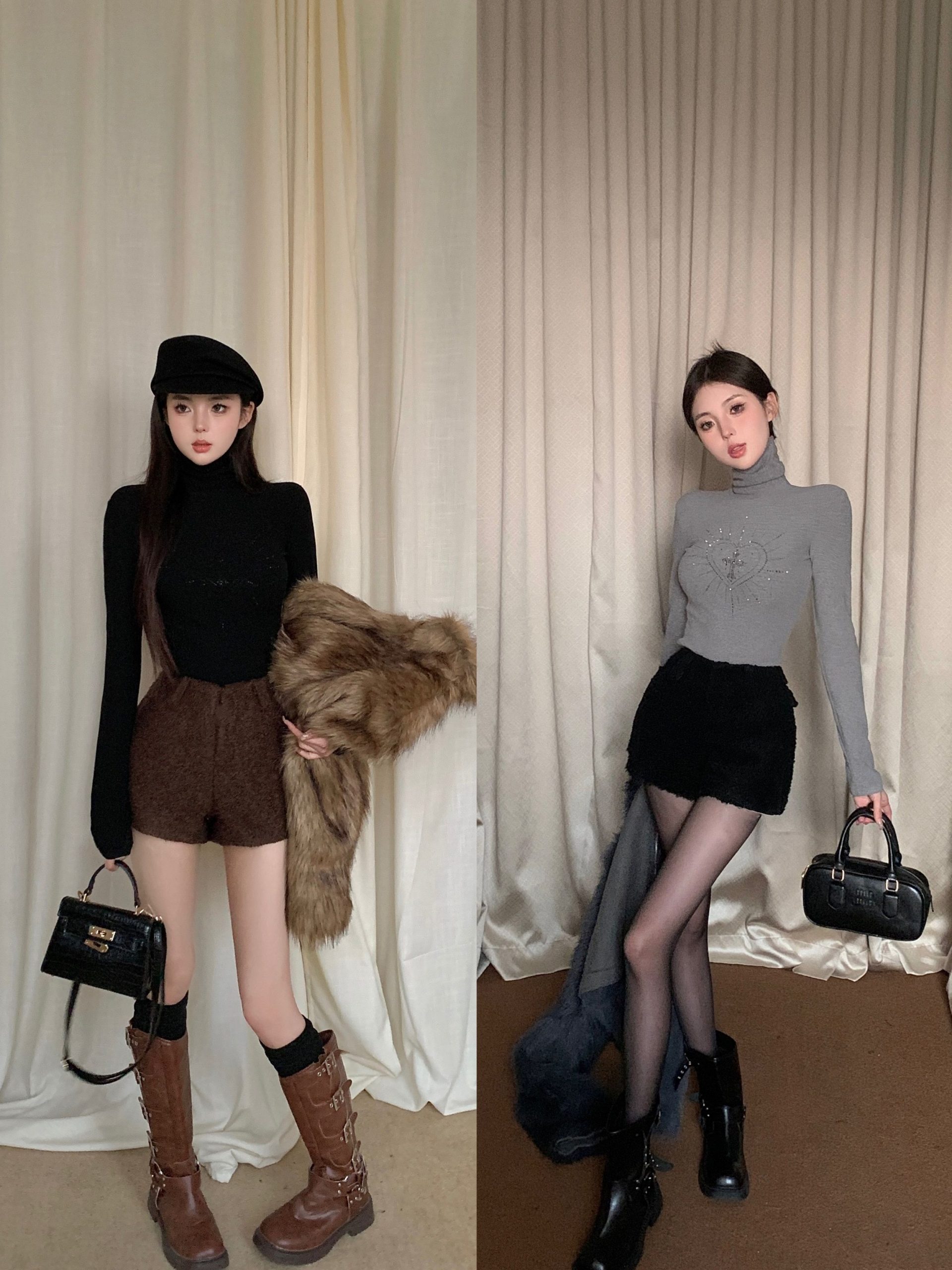 Women's Modal Blend Crew Neck Long Sleeve T-Shirt with Rhinestone Detail - Image 4